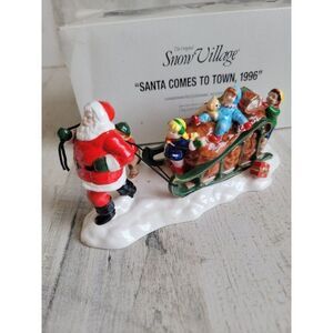 Dept 56 54862 Santa Comes To Town, 1996 snow village accessory Xmas